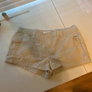 Pacsun Khaki Cargo Low Rise Shorts